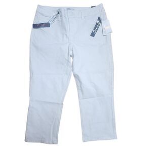 NWT Seven7 White Women's Cropped Skinny Jeans (12)